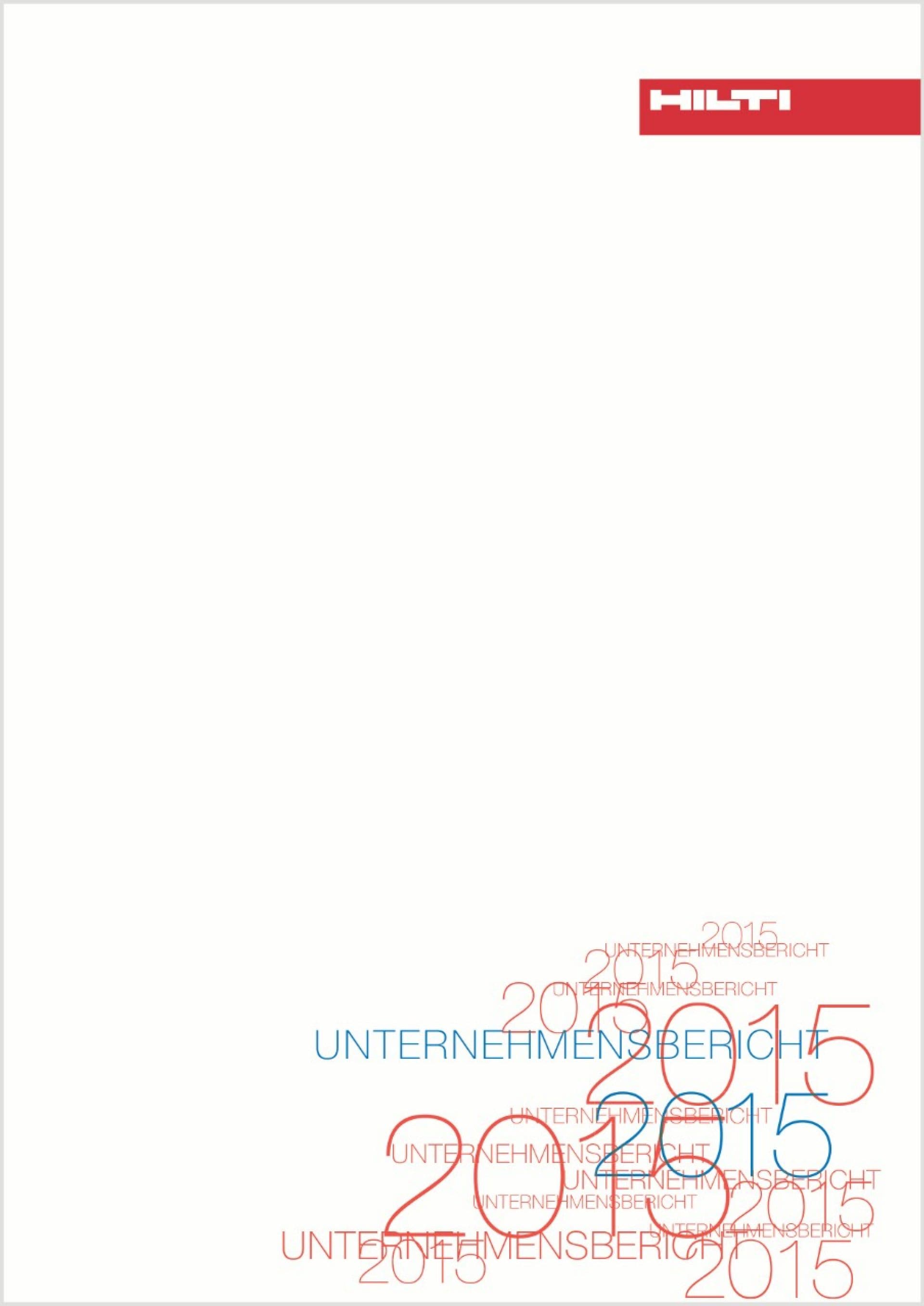 Unternehmensbericht 2015