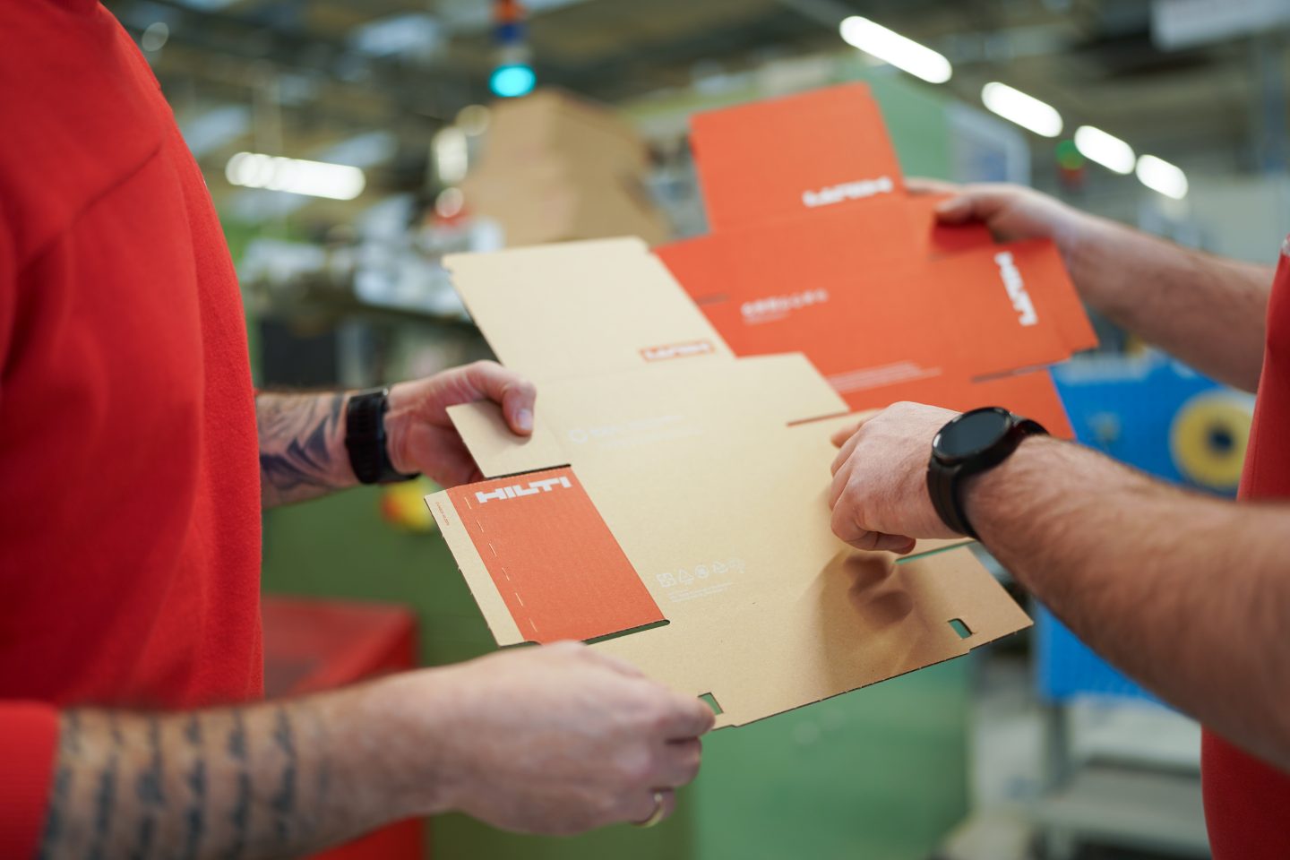 Corp. Box Transforming 30 Million Red Cardboard Boxes - Hilti Corporation